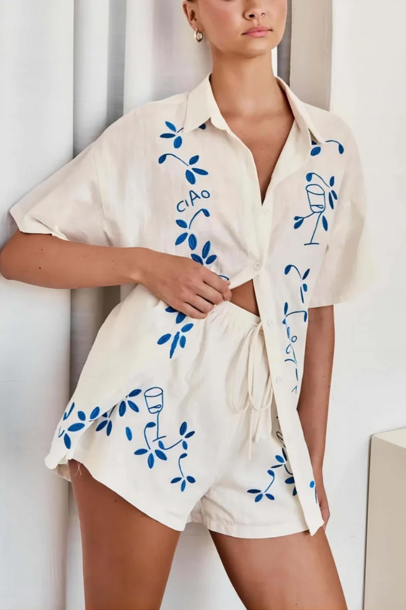 Loose Elasticated Shorts-Set - obrazek 2