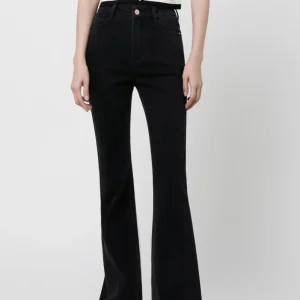 Black Slim Flare Jeans
