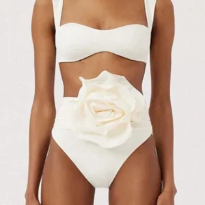 Embellished Ruched Bikini Set