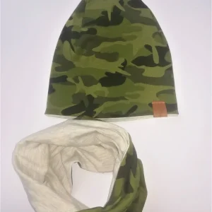 Czapka i komin (zestaw) moro