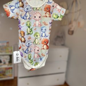 Body niemowlęce – Kolorowe dinozaury | Krótki rękaw