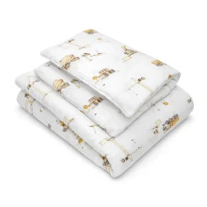 Pościel premium z wypełnieniem „Construction Site”- muślin