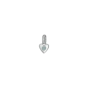 Zawieszka Valentin Mini Silver z Kamieniem Aqua